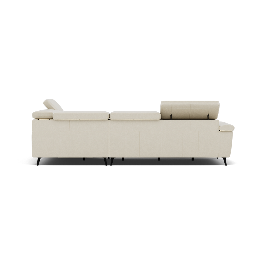 Sparta Corner Recliner Sofa - Combination 4 - Right Hand Facing Sofa Corner Group (Two Motors) Cat NL/O/S - Right Hand Facing - Power with Power Headrest & USB — O7015 Oslo Light Grey, gallery image 2