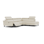 Sparta Corner Recliner Sofa - Combination 4 - Right Hand Facing Sofa Corner Group (Two Motors) Cat NL/O/S - Right Hand Facing - Power with Power Headrest & USB — O7015 Oslo Light Grey, gallery image 1