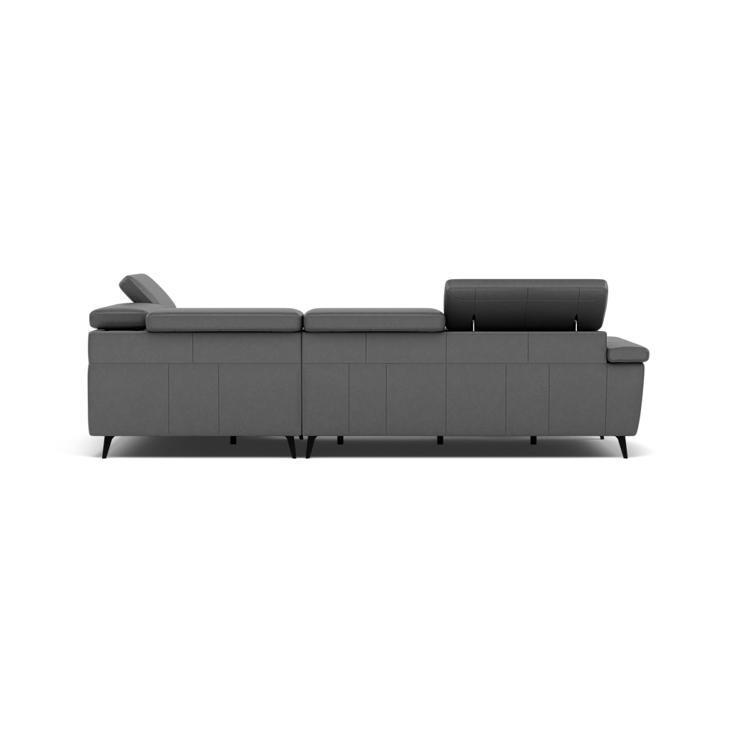 Sparta Corner Recliner Sofa - Combination 4 - Right Hand Facing Sofa Corner Group (Two Motors) Cat NL/O/S - Right Hand Facing - Power with Power Headrest & USB — O7300 Orlando Dark Grey, gallery image 2