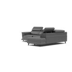Sparta Corner Recliner Sofa - Combination 4 - Right Hand Facing Sofa Corner Group (Two Motors) Cat NL/O/S - Right Hand Facing - Power with Power Headrest & USB — O7300 Orlando Dark Grey, gallery image 3