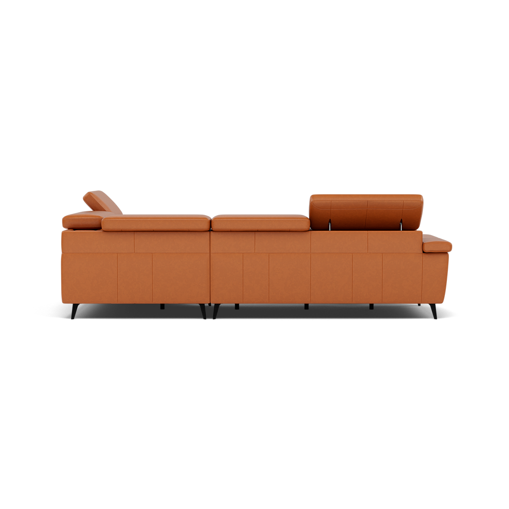 Sparta Corner Recliner Sofa - Combination 4 - Right Hand Facing Sofa Corner Group (Two Motors) Cat NL/O/S - Right Hand Facing - Power with Power Headrest & USB — O7303 Orlando Meerkat, gallery image 2