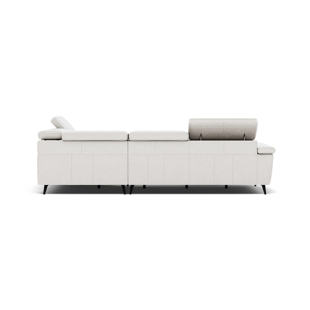 Sparta Corner Recliner Sofa - Combination 4 - Right Hand Facing Sofa Corner Group (Two Motors) Cat NL/O/S - Right Hand Facing - Power with Power Headrest & USB — O7304 Orlando Quiet Grey, gallery image 2
