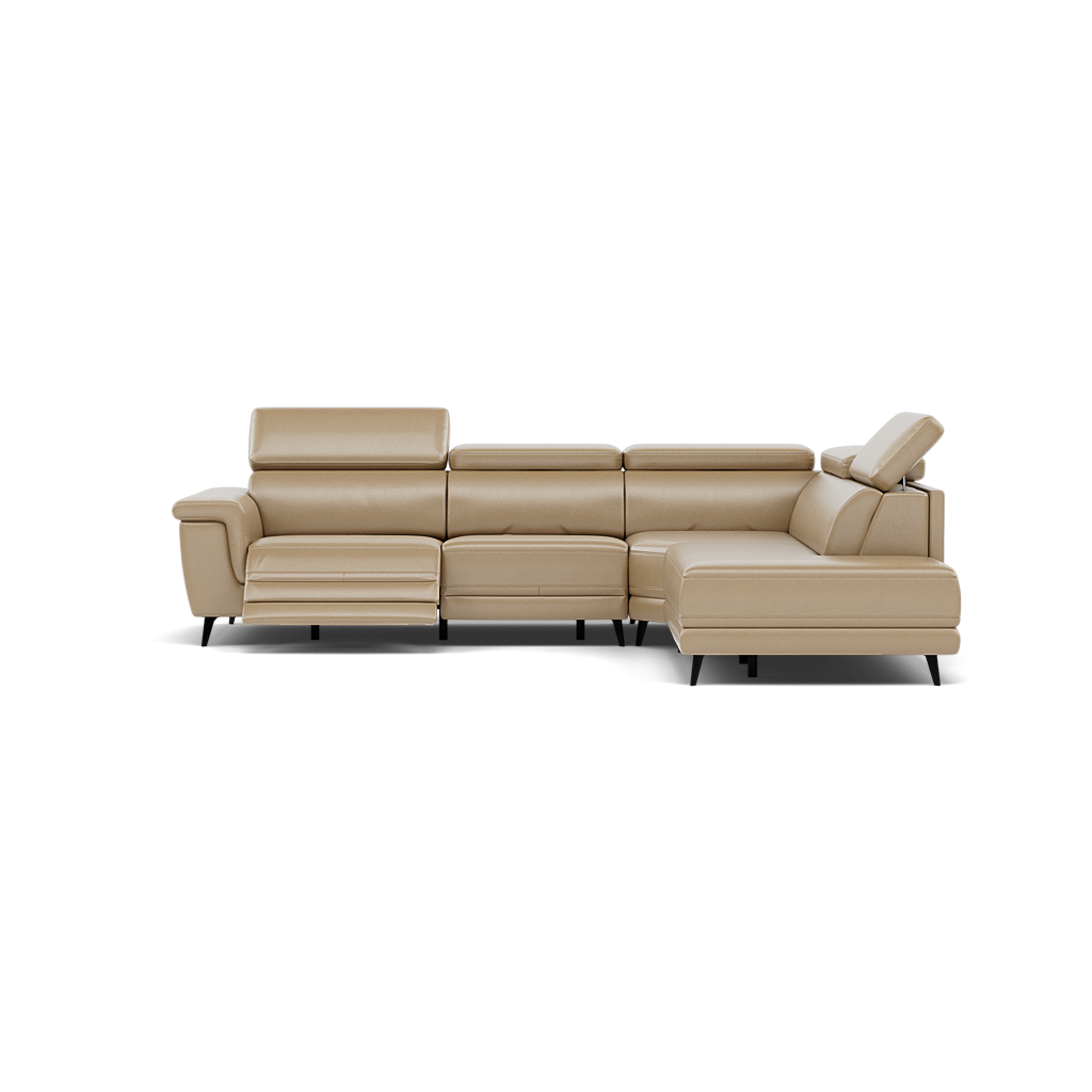 Sparta Corner Recliner Sofa - Combination 4 - Right Hand Facing Sofa Corner Group (Two Motors) Cat NL/O/S - Right Hand Facing - Power with Power Headrest & USB Corner Sofas Sterling Home 5 NL5103 New York Sand