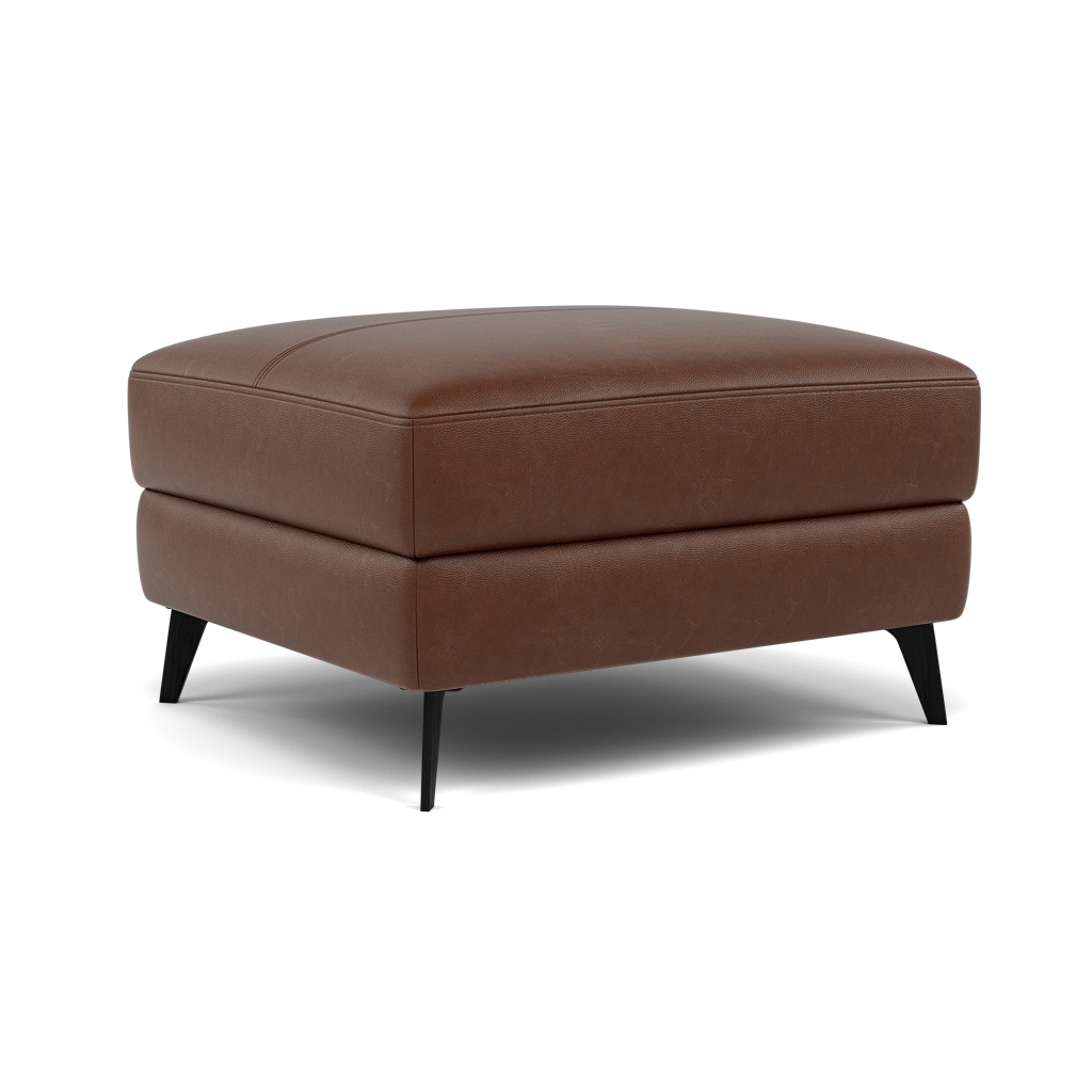 Sparta Footstool - Ottoman Cat M/S — M1595 Monaco Coffee, gallery image 1