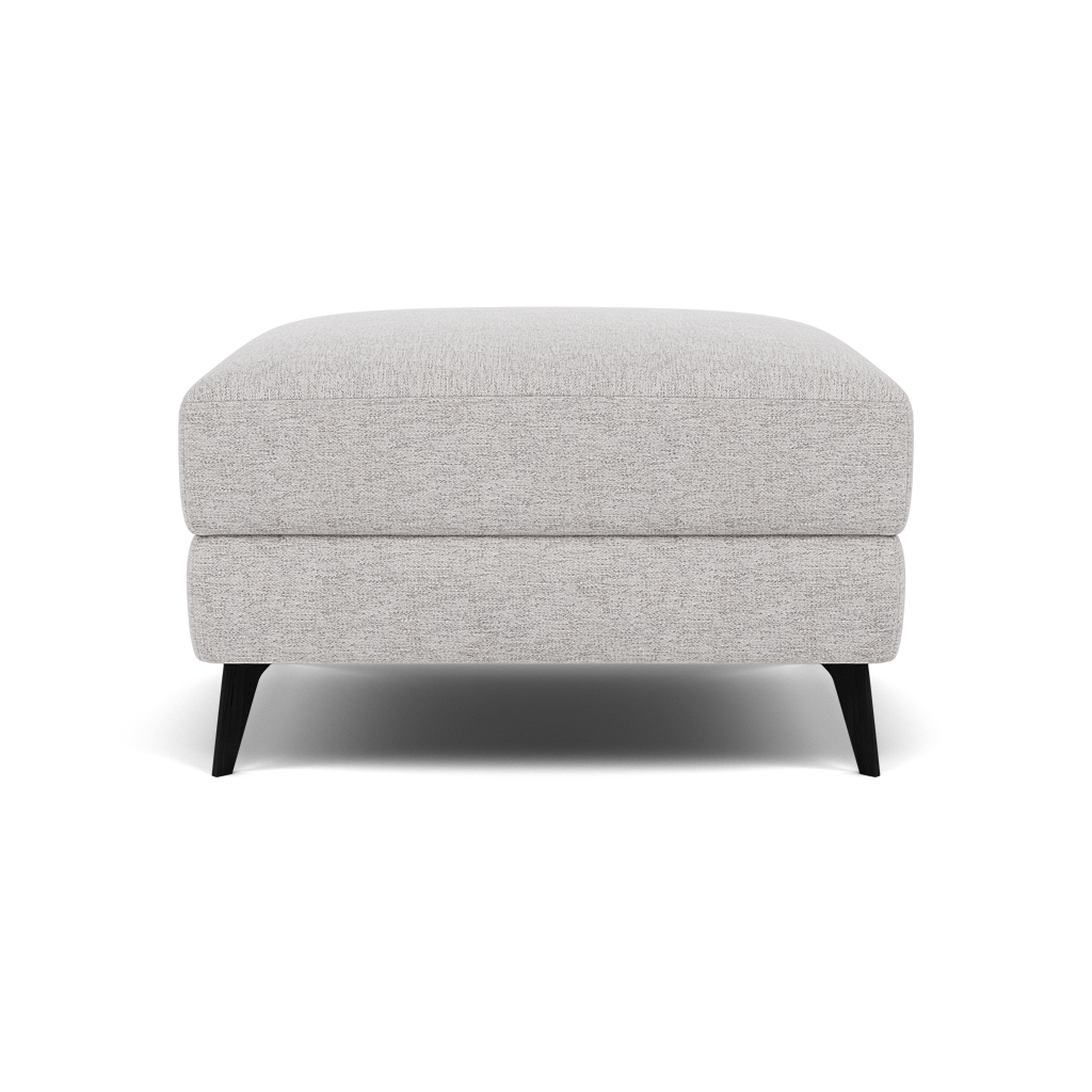 Sparta Footstool - Ottoman Fabric Footstools Sterling Home 1 KB-1280-UK Darwin Silver