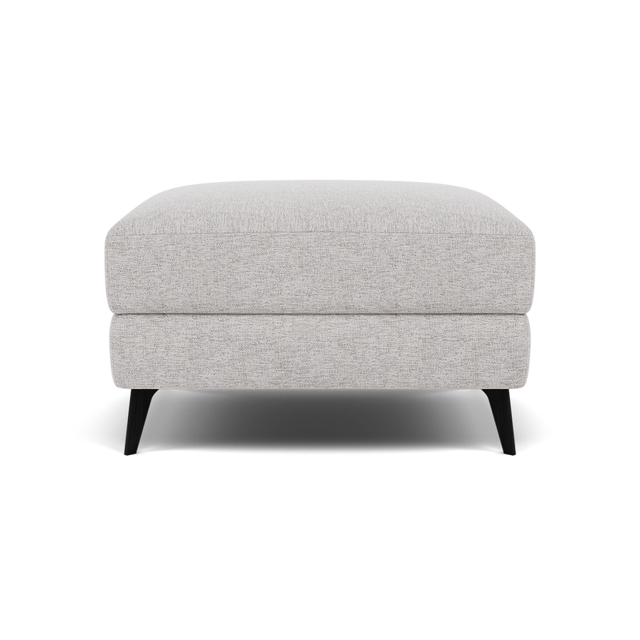 Sparta Footstool - Ottoman Fabric Sterling Home KB-1280-UK Darwin Silver 1