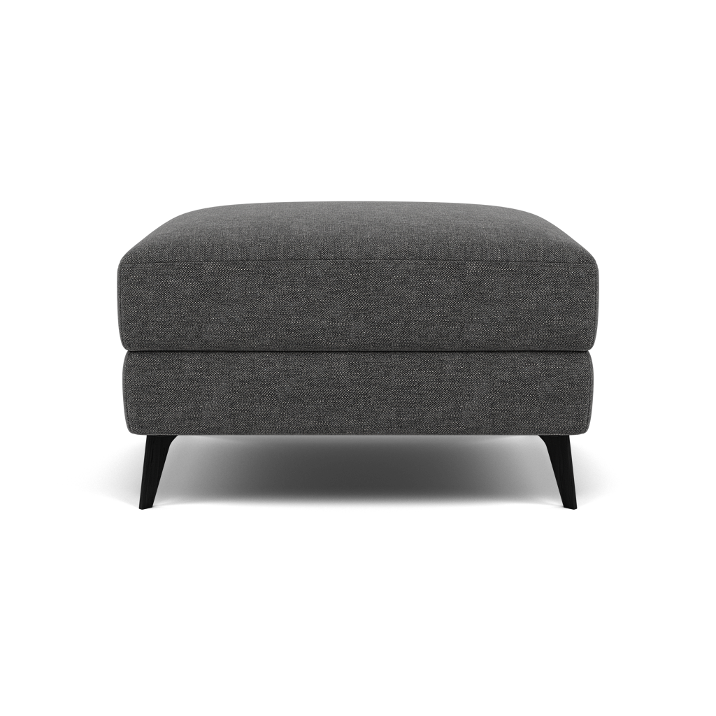 Sparta Footstool - Ottoman Fabric Footstools Sterling Home 3 KB-1281-UK Darwin Charcoal