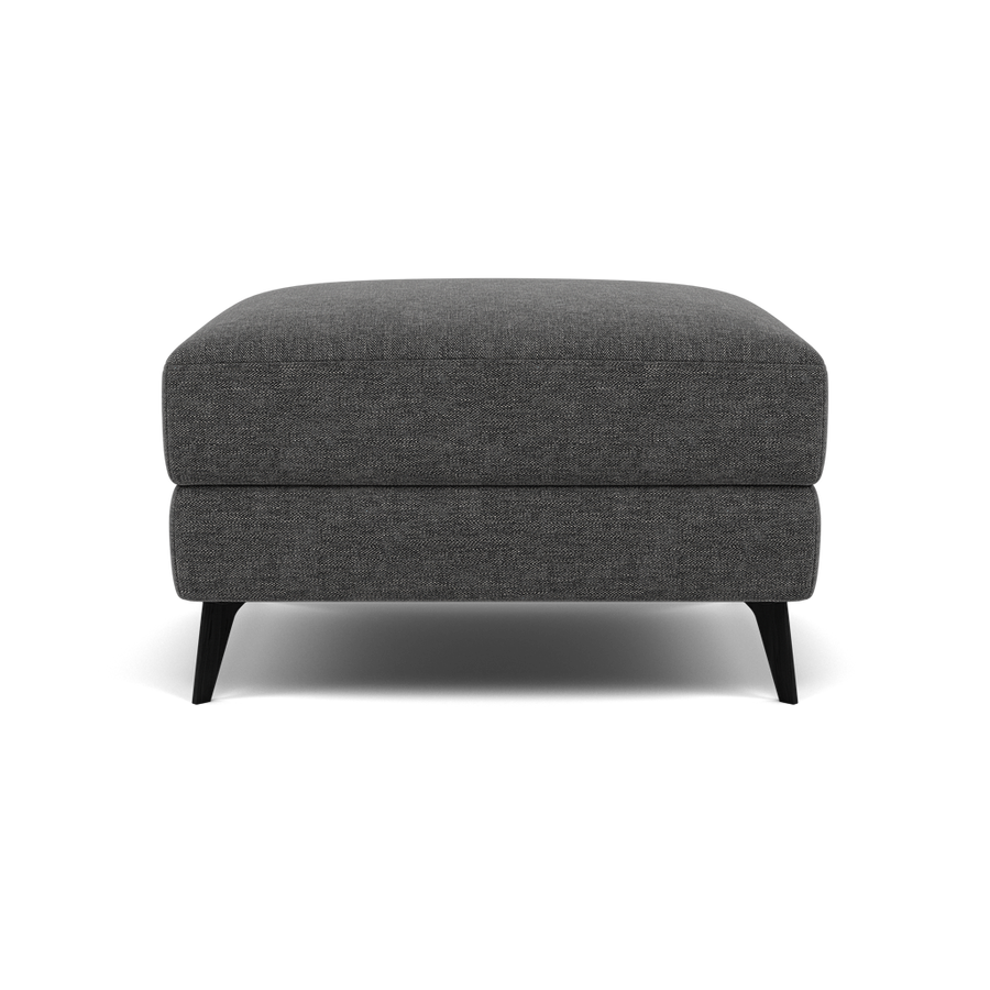 Sparta Footstool - Ottoman Fabric Sterling Home KB-1281-UK Darwin Charcoal 2