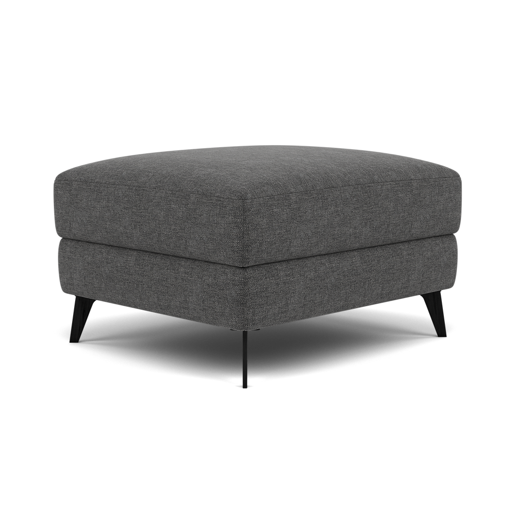 Sparta Footstool - Ottoman Fabric — KB-1281-UK Darwin Charcoal, gallery image 3