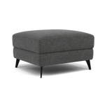 Sparta Footstool - Ottoman Fabric — KB-1281-UK Darwin Charcoal, gallery image 1