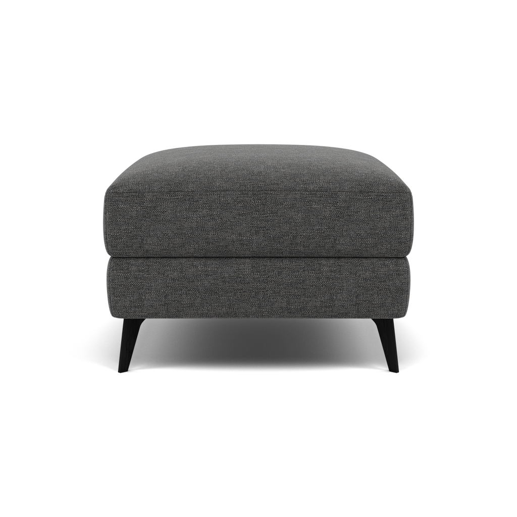 Sparta Footstool - Ottoman Fabric — KB-1281-UK Darwin Charcoal, gallery image 2