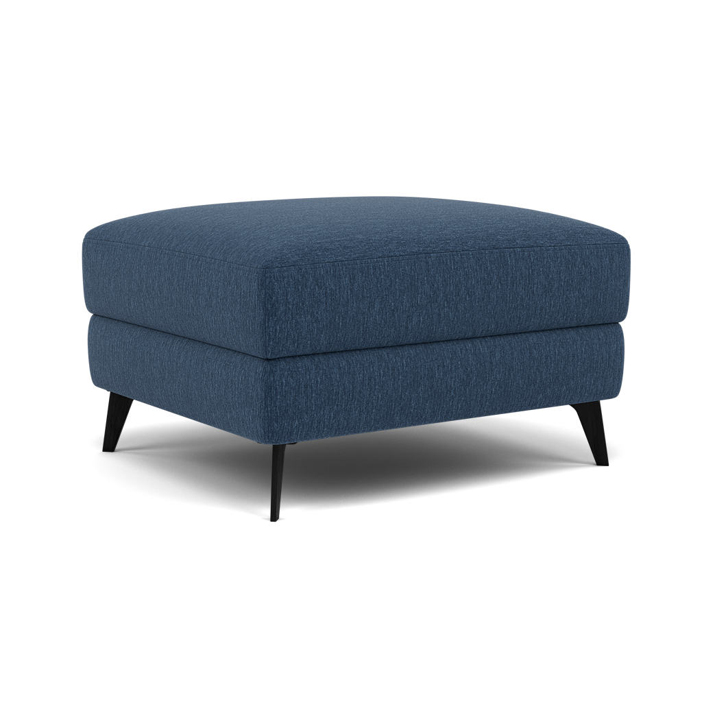 Sparta Footstool - Ottoman Fabric — KB-1290-UK Amigo Navy, gallery image 1