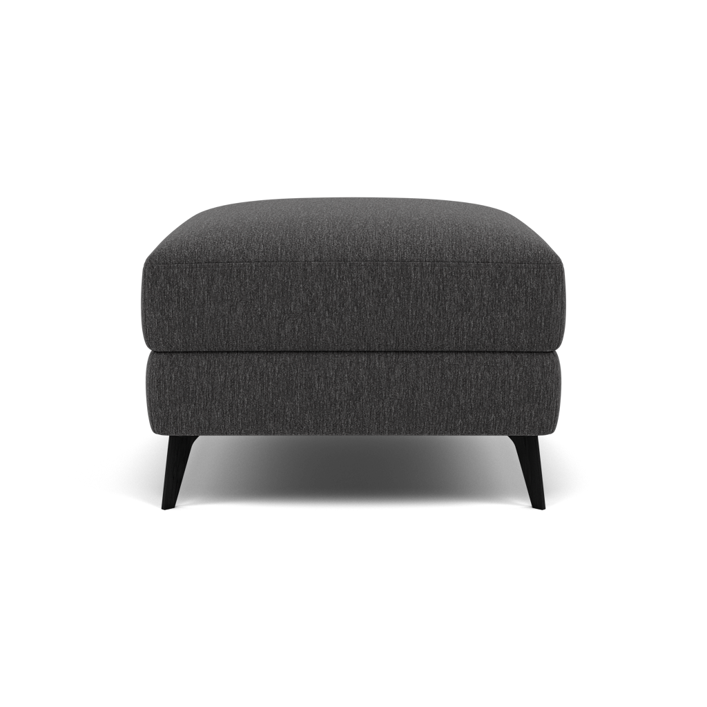 Sparta Footstool - Ottoman Fabric — KB-1295-UK Amigo Coal, gallery image 2