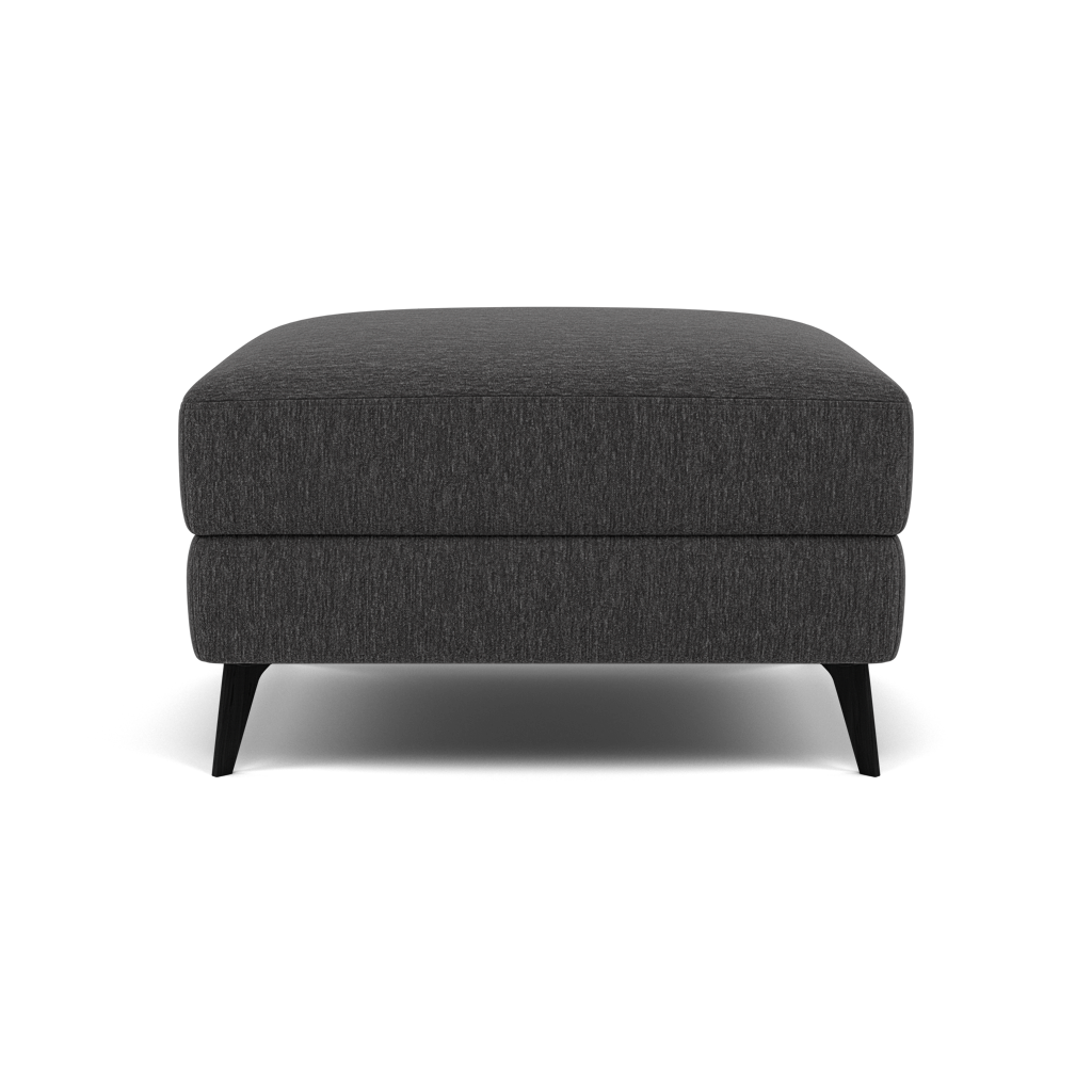 Sparta Footstool - Ottoman Fabric Footstools Sterling Home 7 KB-1295-UK Amigo Coal