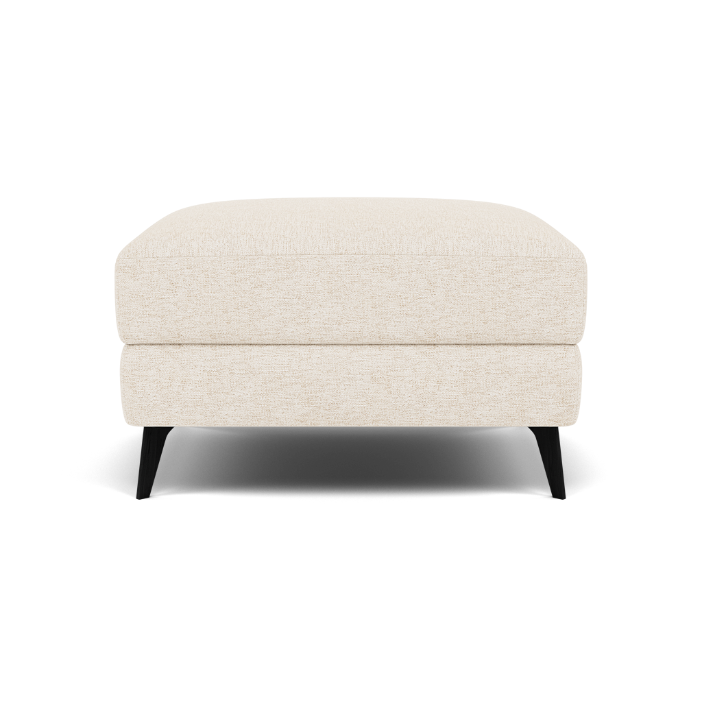 Sparta Footstool - Ottoman Fabric Footstools Sterling Home 4 KB-1285-UK Darwin Ivory