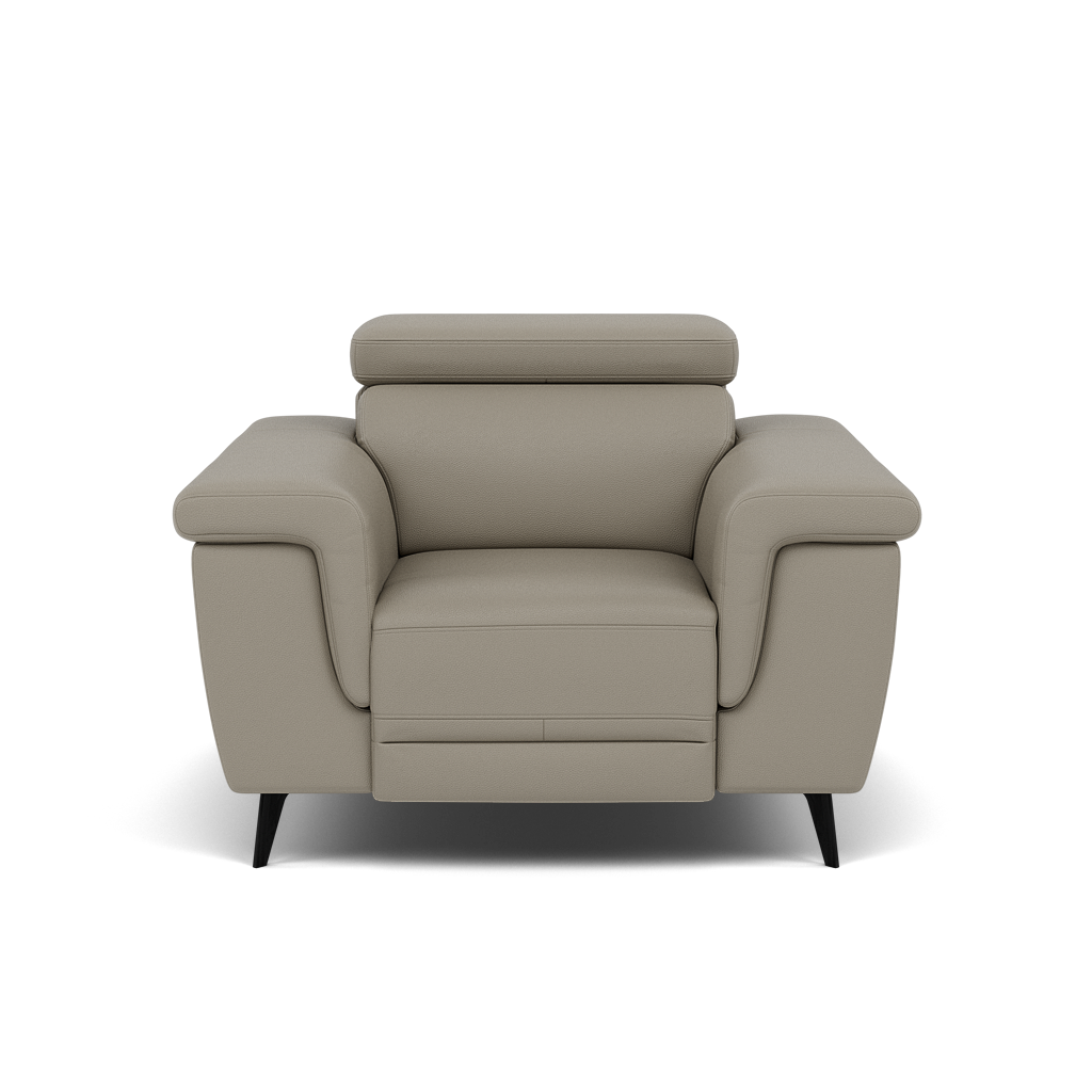 Sparta Recliner Armchair - Chair W/ Power Recliner W/ Power Headrest Cat M/S - Power with Power Headrest & USB Sterling Home 4 M5653 Melbourne Light Grey