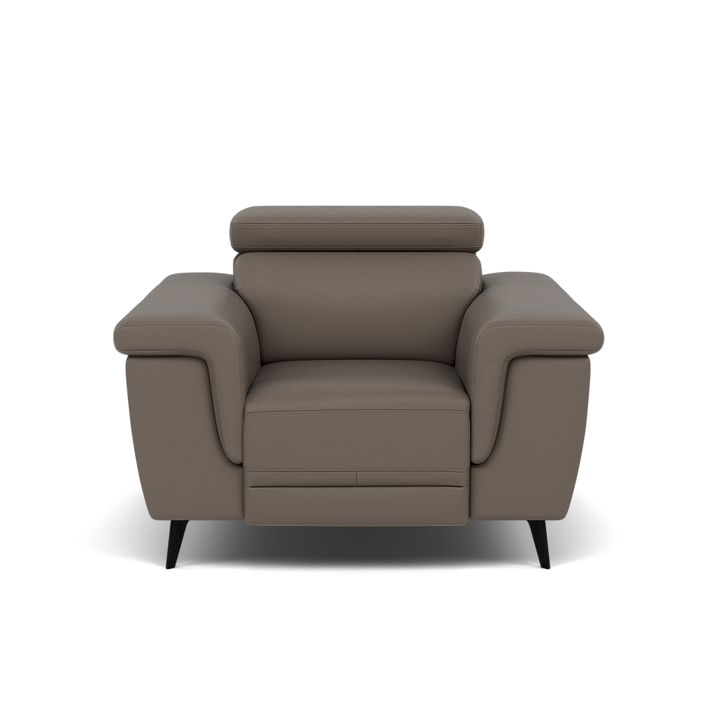 Sparta Recliner Armchair - Chair W/ Power Recliner W/ Power Headrest Cat M/S - Power with Power Headrest & USB Sterling Home 5 M5655 Melbourne Dark Grey