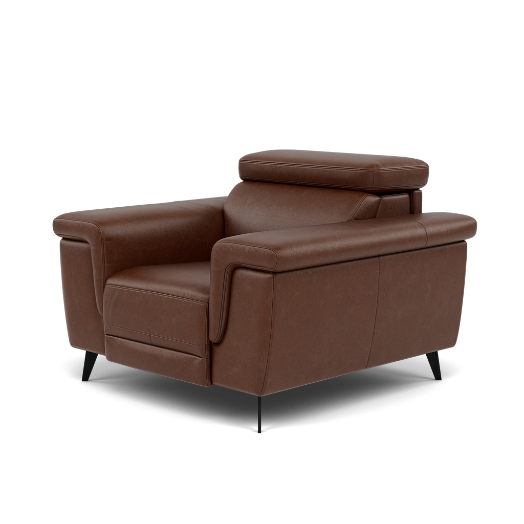 Sparta Recliner Armchair - Chair W/ Power Recliner W/ Power Headrest Cat M/S - Power with Power Headrest & USB — M1595 Monaco Coffee, gallery image 3