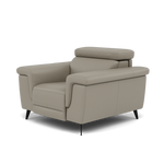 Sparta Recliner Armchair - Chair W/ Power Recliner W/ Power Headrest Cat M/S - Power with Power Headrest & USB — M5653 Melbourne Light Grey, gallery image 3