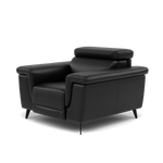 Sparta Recliner Armchair - Chair W/ Power Recliner W/ Power Headrest Cat M/S - Power with Power Headrest & USB — M5657 Melbourne Black, gallery image 3
