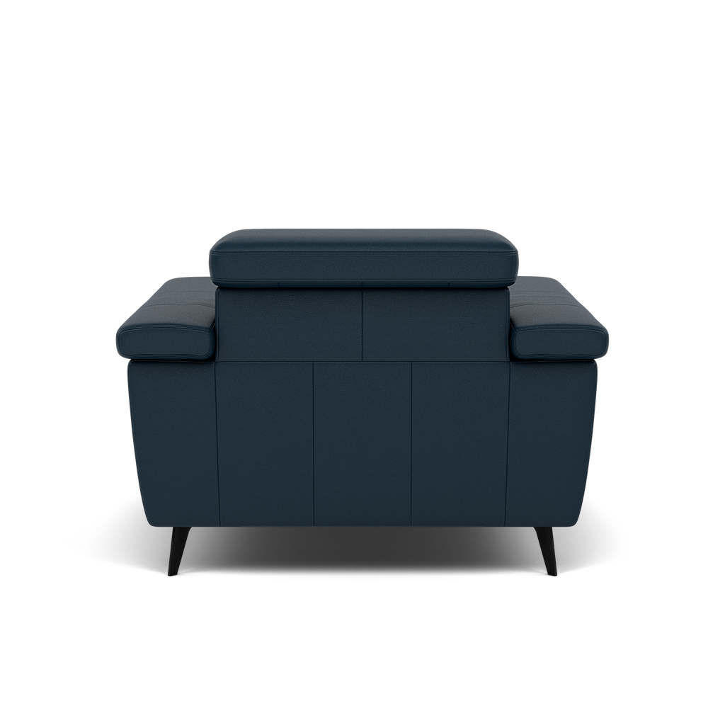 Sparta Recliner Armchair - Chair W/ Power Recliner W/ Power Headrest Cat M/S - Power with Power Headrest & USB — M5661 Melbourne Navy Blue, gallery image 2