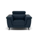 Sparta Recliner Armchair - Chair W/ Power Recliner W/ Power Headrest Cat M/S - Power with Power Headrest & USB Sterling Home 7 M5661 Melbourne Navy Blue