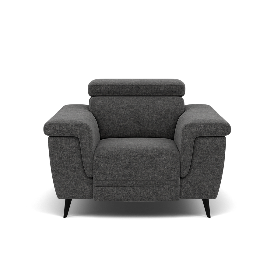 Sparta Recliner Armchair - Chair W/ Power Recliner W/ Power Headrest Fabric - Power with Power Headrest Sterling Home KB-1281-UK Darwin Charcoal 2