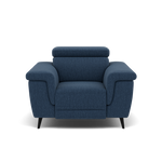 Sparta Recliner Armchair - Chair W/ Power Recliner W/ Power Headrest Fabric - Power with Power Headrest & USB Sterling Home 8 KB-1290-UK Amigo Navy