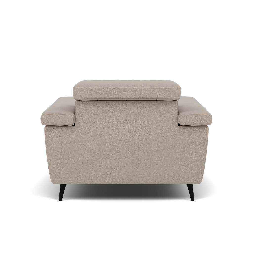 Sparta Recliner Armchair - Chair W/ Power Recliner W/ Power Headrest Fabric - Power with Power Headrest & USB — CU9101-5-UK Oxford Beige, gallery image 2