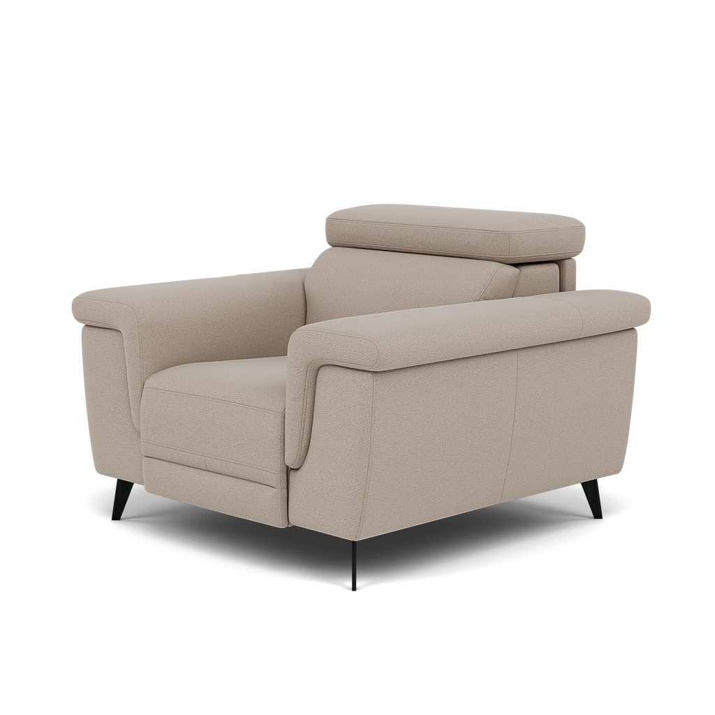 Sparta Recliner Armchair - Chair W/ Power Recliner W/ Power Headrest Fabric - Power with Power Headrest & USB — CU9101-5-UK Oxford Beige, gallery image 3