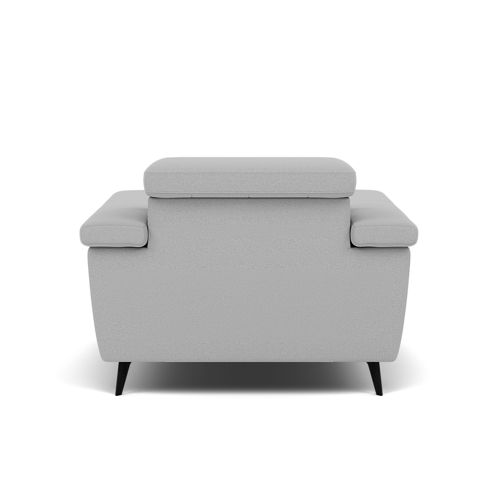 Sparta Recliner Armchair - Chair W/ Power Recliner W/ Power Headrest Fabric - Power with Power Headrest & USB — CU9102-5-UK Oxford Silver, gallery image 2