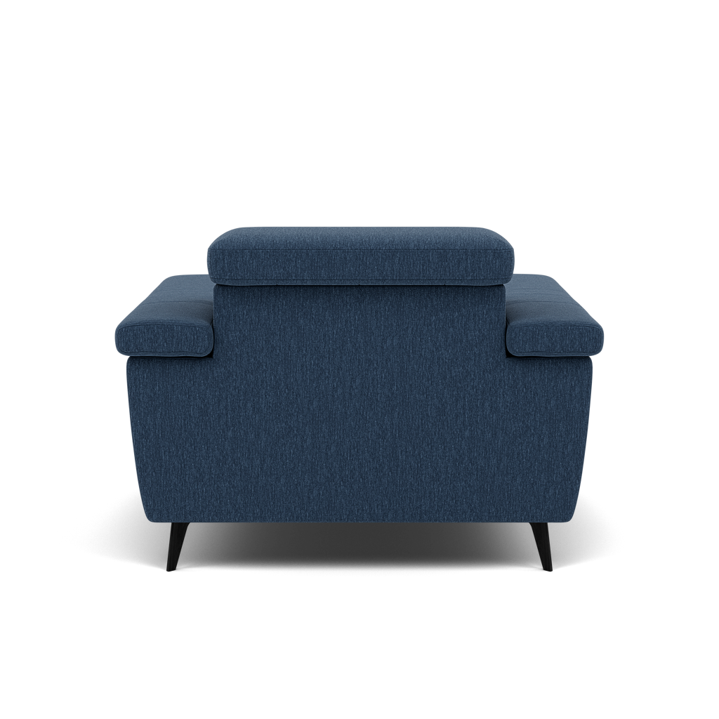 Sparta Recliner Armchair - Chair W/ Power Recliner W/ Power Headrest Fabric - Power with Power Headrest & USB — KB-1290-UK Amigo Navy, gallery image 2