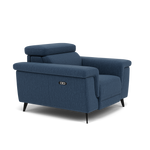 Sparta Recliner Armchair - Chair W/ Power Recliner W/ Power Headrest Fabric - Power with Power Headrest & USB — KB-1290-UK Amigo Navy, gallery image 1