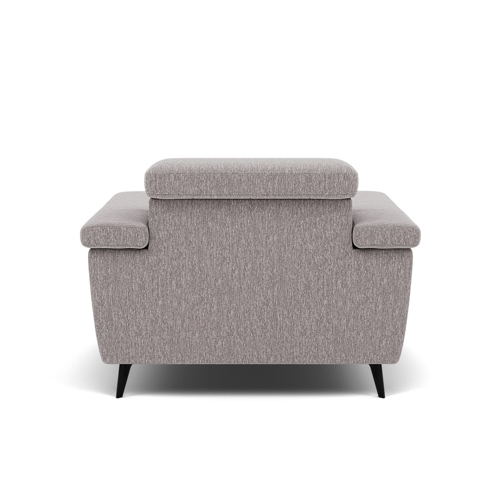 Sparta Recliner Armchair - Chair W/ Power Recliner W/ Power Headrest Fabric - Power with Power Headrest & USB — KB-1291-UK Amigo Granite, gallery image 2