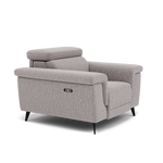 Sparta Recliner Armchair - Chair W/ Power Recliner W/ Power Headrest Fabric - Power with Power Headrest & USB — KB-1291-UK Amigo Granite, gallery image 1