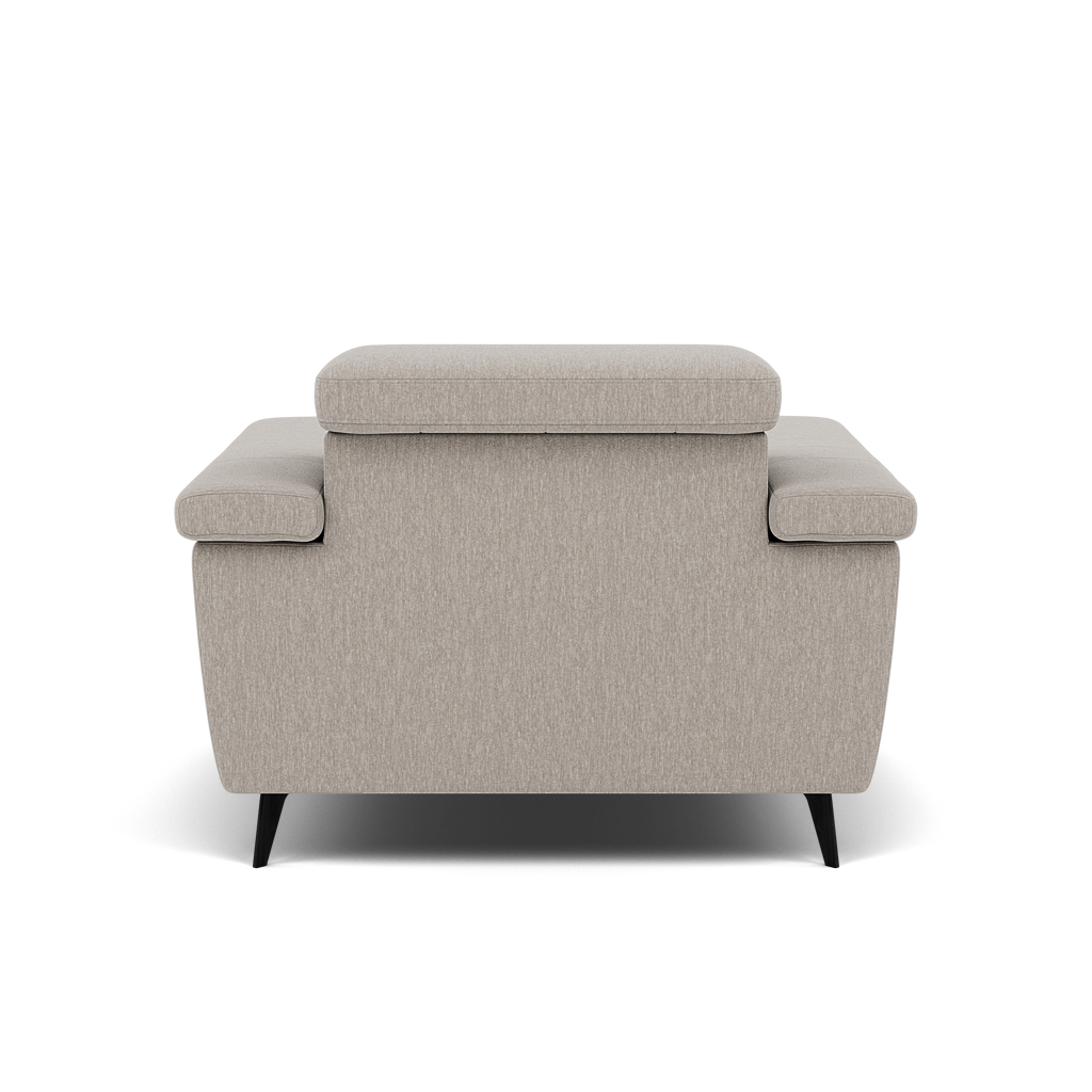 Sparta Recliner Armchair - Chair W/ Power Recliner W/ Power Headrest Fabric - Power with Power Headrest & USB — KB-1292-UK Amigo Dove, gallery image 2