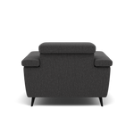 Sparta Recliner Armchair - Chair W/ Power Recliner W/ Power Headrest Fabric - Power with Power Headrest & USB — KB-1295-UK Amigo Coal, gallery image 2