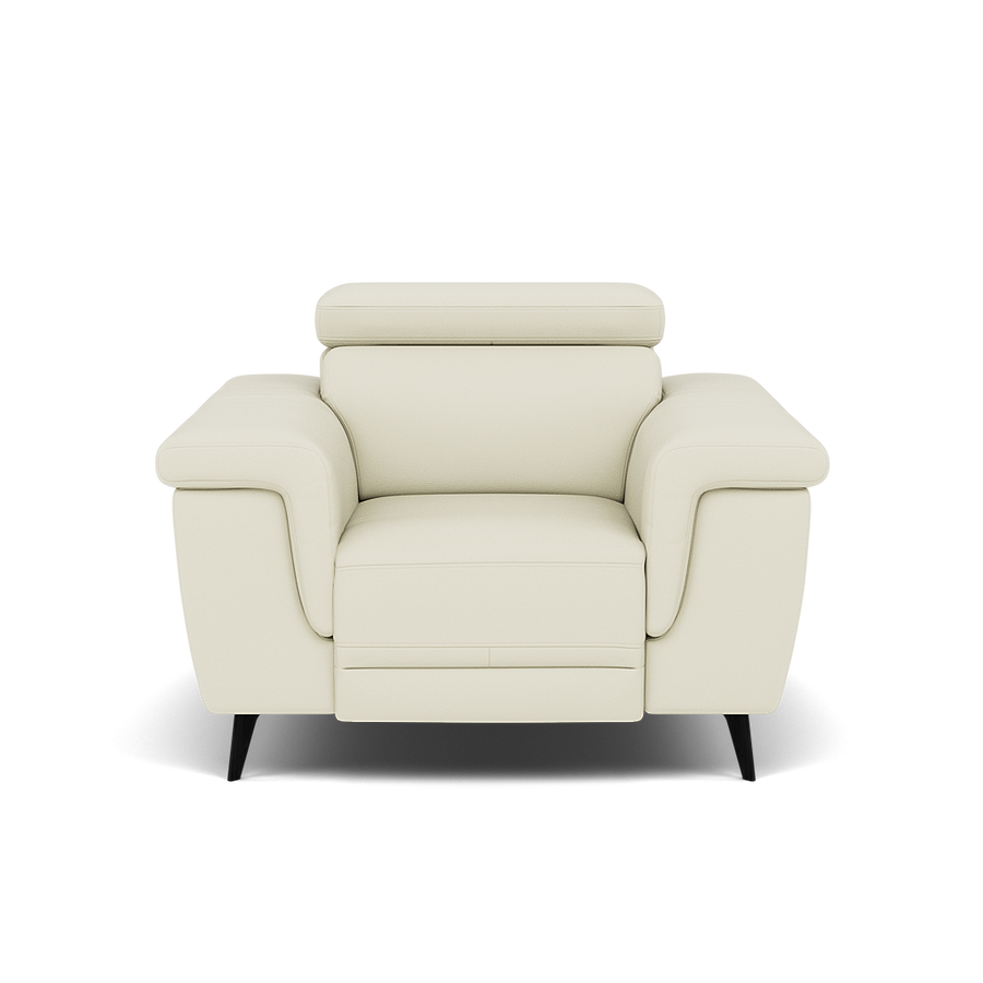 Sparta Recliner Armchair - Chair W/ Power Recliner W/ Ratchet Headrest Cat M/S - Power with Manual Headrest Sterling Home M5651 Melbourne White 2