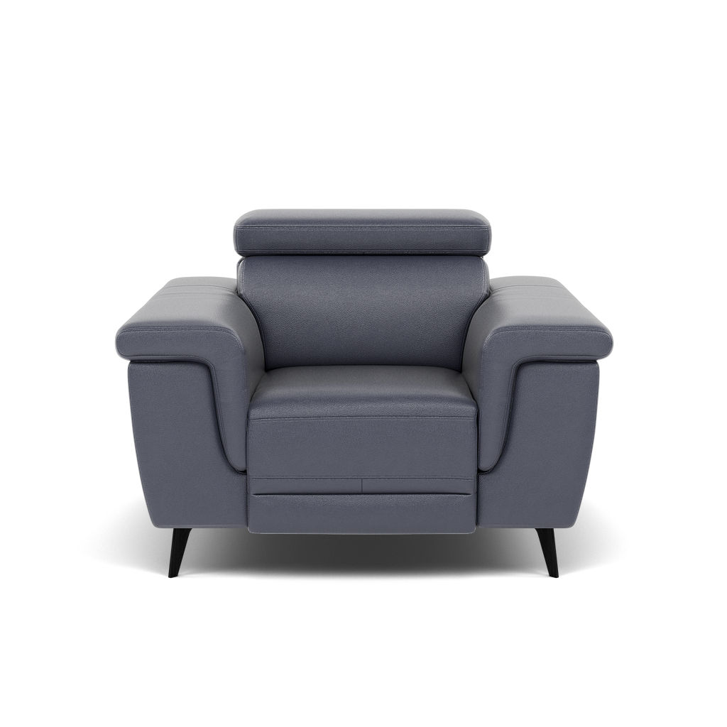 Sparta Recliner Armchair - Chair W/ Power Recliner W/ Ratchet Headrest Cat NL/O/S - Power with Manual Headrest Armchairs Sterling Home NL5100 New York Dark Blue 1