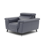 Sparta Recliner Armchair - Chair W/ Power Recliner W/ Ratchet Headrest Cat NL/O/S - Power with Manual Headrest — NL5100 New York Dark Blue, gallery image 3