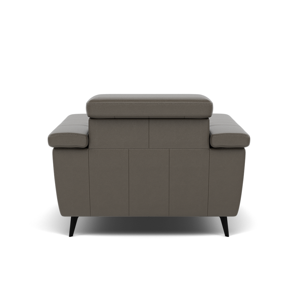 Sparta Recliner Armchair - Chair W/ Power Recliner W/ Ratchet Headrest Cat NL/O/S - Power with Manual Headrest — NL5101 New York Anthkacite Grey, gallery image 2