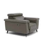 Sparta Recliner Armchair - Chair W/ Power Recliner W/ Ratchet Headrest Cat NL/O/S - Power with Manual Headrest — NL5101 New York Anthkacite Grey, gallery image 1