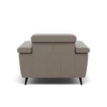 Sparta Recliner Armchair - Chair W/ Power Recliner W/ Ratchet Headrest Cat NL/O/S - Power with Manual Headrest — NL5102 New York Cement, gallery image 2
