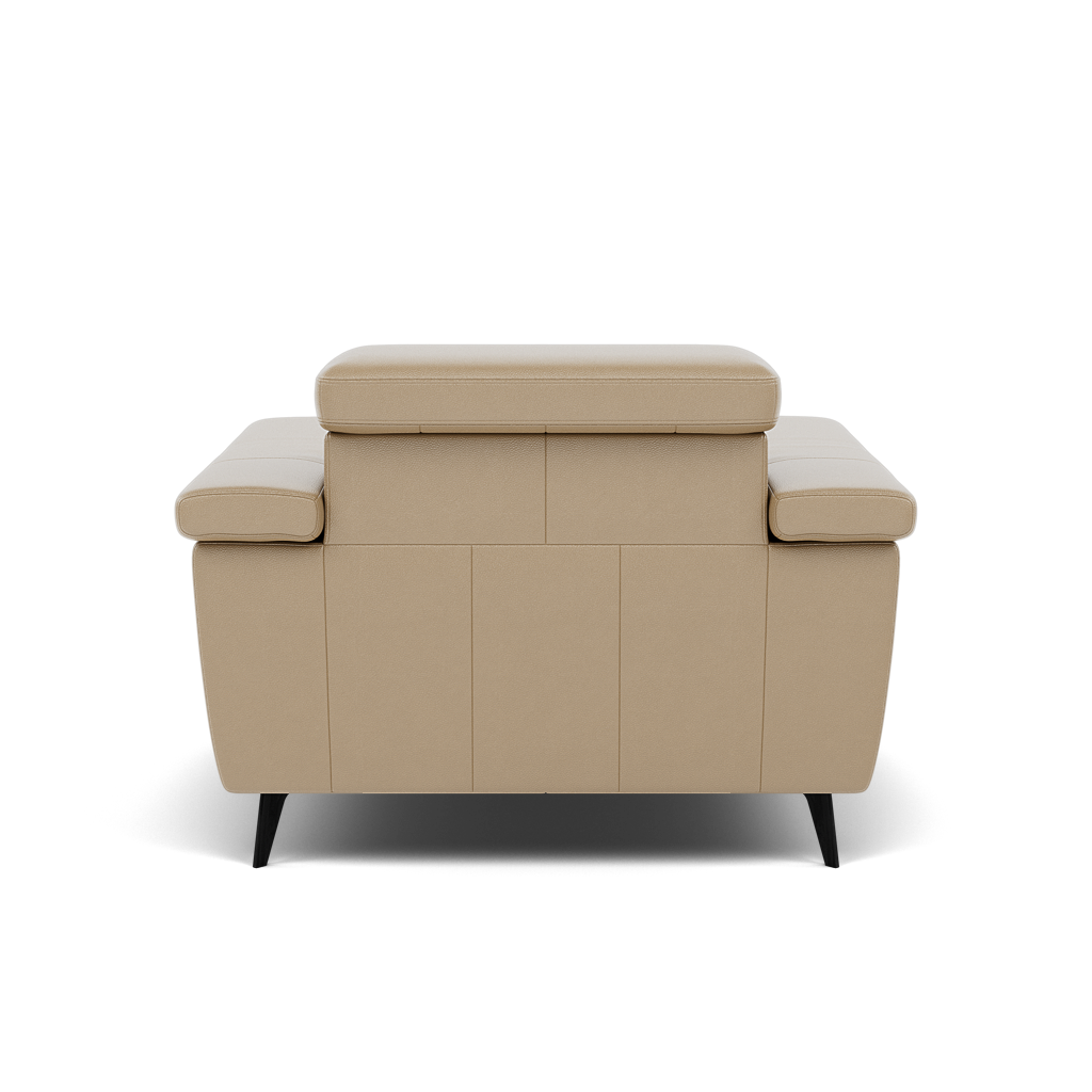 Sparta Recliner Armchair - Chair W/ Power Recliner W/ Ratchet Headrest Cat NL/O/S - Power with Manual Headrest — NL5103 New York Sand, gallery image 2