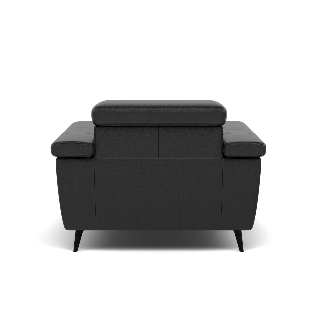 Sparta Recliner Armchair - Chair W/ Power Recliner W/ Ratchet Headrest Cat NL/O/S - Power with Manual Headrest — NL5109 New York Midnight, gallery image 2