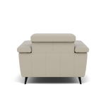 Sparta Recliner Armchair - Chair W/ Power Recliner W/ Ratchet Headrest Cat NL/O/S - Power with Manual Headrest — NL5115 New York Light Grey, gallery image 2