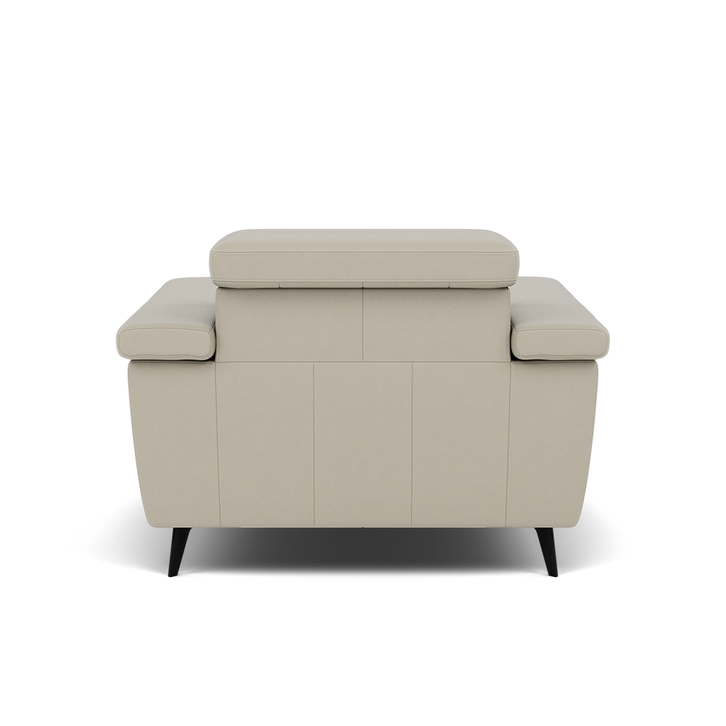 Sparta Recliner Armchair - Chair W/ Power Recliner W/ Ratchet Headrest Cat NL/O/S - Power with Manual Headrest — NL5115 New York Light Grey, gallery image 2