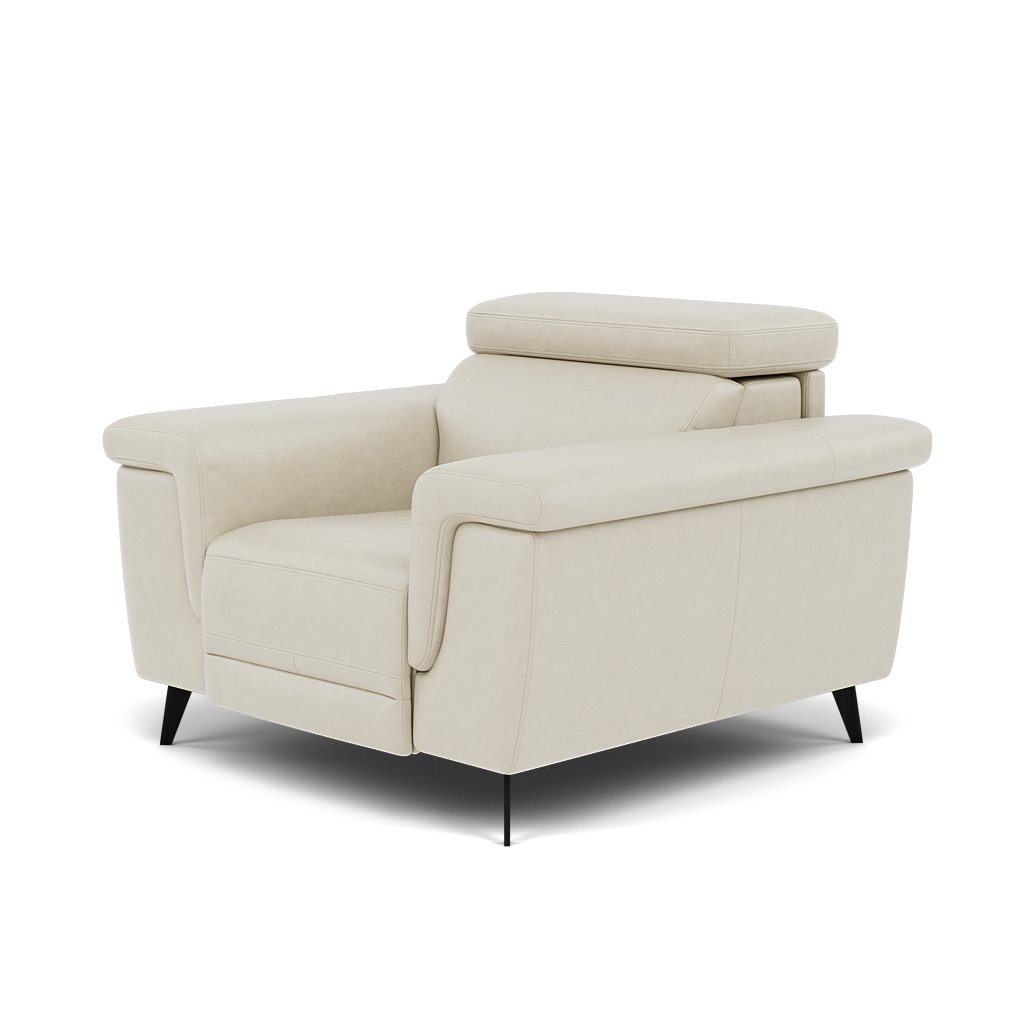 Sparta Recliner Armchair - Chair W/ Power Recliner W/ Ratchet Headrest Cat NL/O/S - Power with Manual Headrest — O7015 Oslo Light Grey, gallery image 3