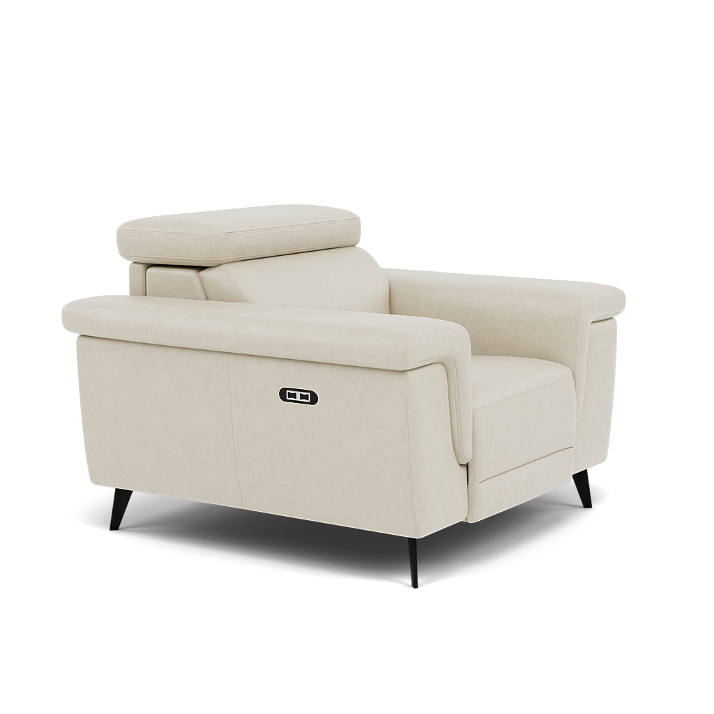 Sparta Recliner Armchair - Chair W/ Power Recliner W/ Ratchet Headrest Cat NL/O/S - Power with Manual Headrest — O7015 Oslo Light Grey, gallery image 1