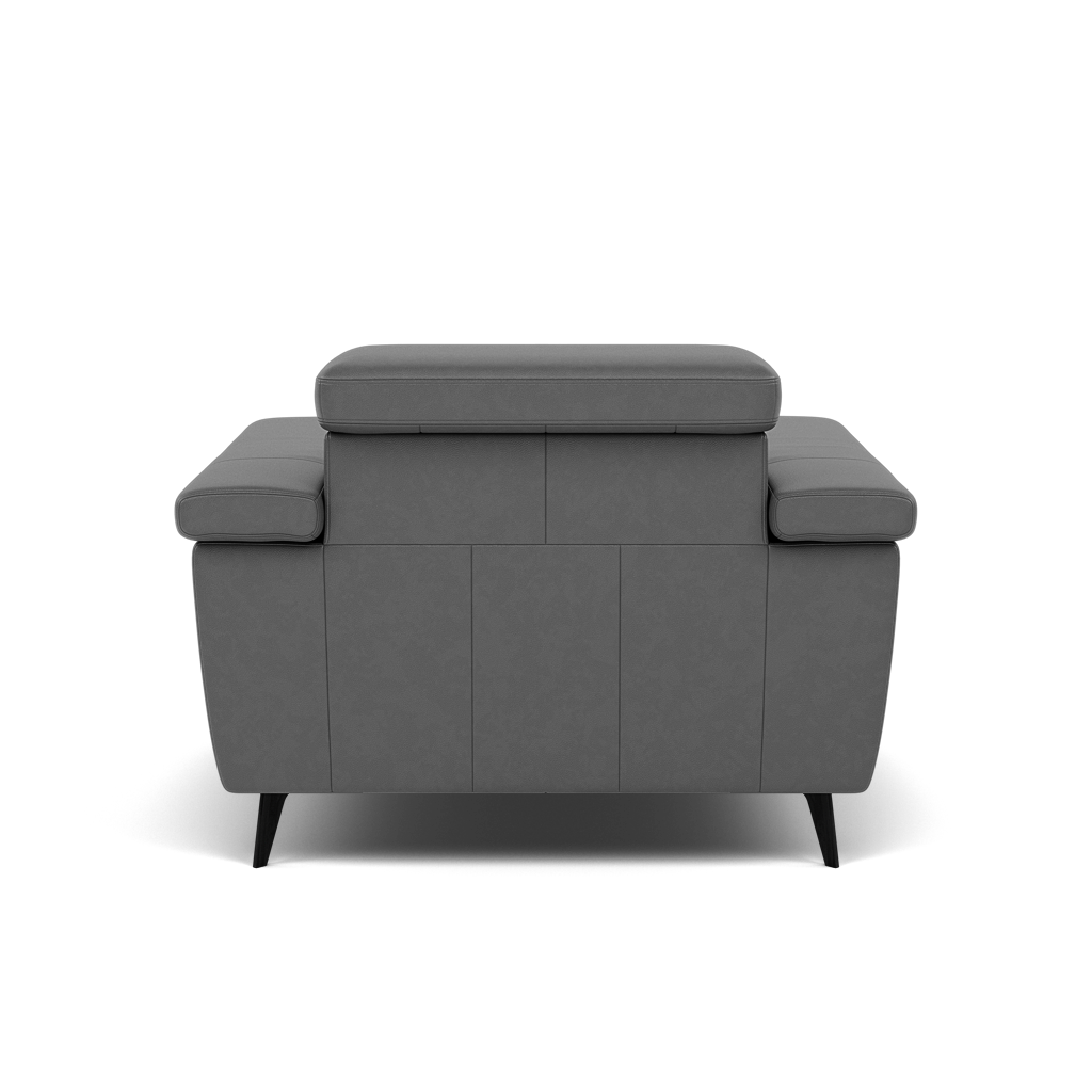 Sparta Recliner Armchair - Chair W/ Power Recliner W/ Ratchet Headrest Cat NL/O/S - Power with Manual Headrest — O7300 Orlando Dark Grey, gallery image 2
